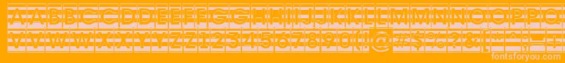 Avante6 Font – Pink Fonts on Orange Background