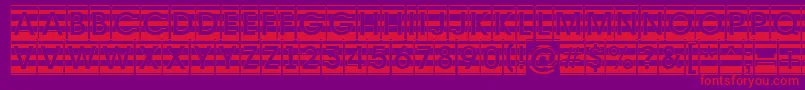 Avante6 Font – Red Fonts on Purple Background