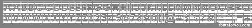 Avante6 Font – White Fonts on Gray Background