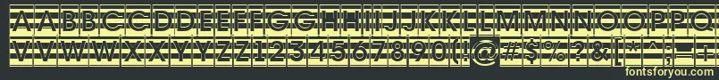 Avante6 Font – Yellow Fonts on Black Background
