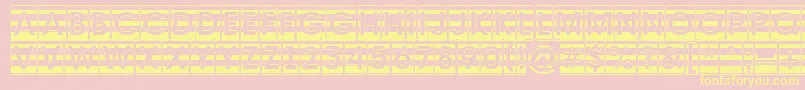 Avante6 Font – Yellow Fonts on Pink Background