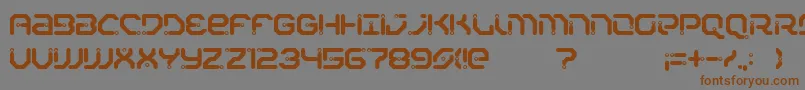 Xiaxide Font – Brown Fonts on Gray Background