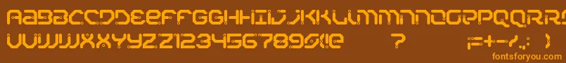 Xiaxide Font – Orange Fonts on Brown Background