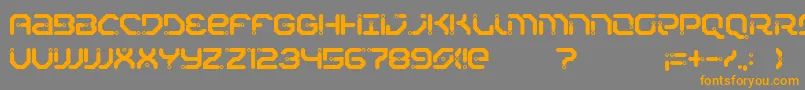 Xiaxide Font – Orange Fonts on Gray Background