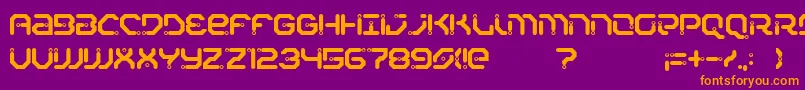 Xiaxide Font – Orange Fonts on Purple Background