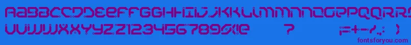 Xiaxide Font – Purple Fonts on Blue Background