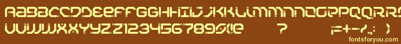 Xiaxide Font – Yellow Fonts on Brown Background