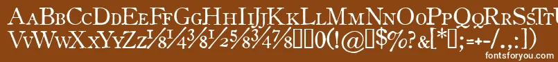 Oldssch Font – White Fonts on Brown Background