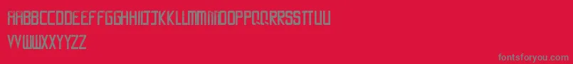 LaCalle6 Font – Gray Fonts on Red Background