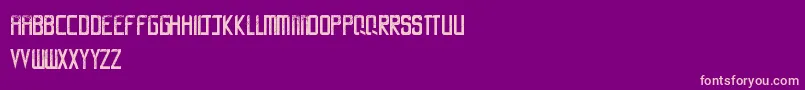LaCalle6 Font – Pink Fonts on Purple Background