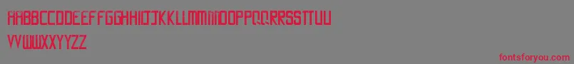 LaCalle6 Font – Red Fonts on Gray Background