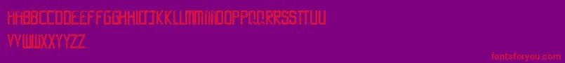 Więcej informacji o czcionce LaCalle6 Czcionka LaCalle6 – czerwone czcionki na fioletowym tle