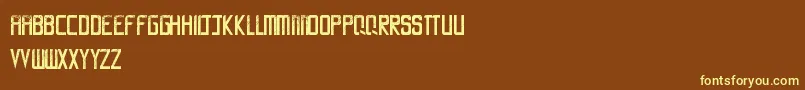 LaCalle6 Font – Yellow Fonts on Brown Background