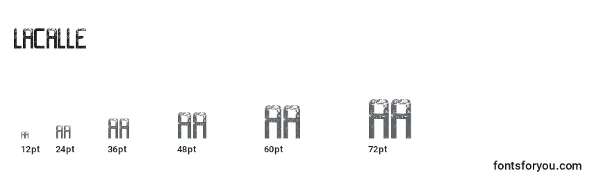 Tailles de police LaCalle6