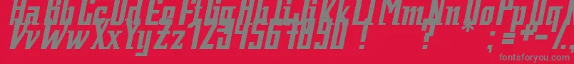 Fatman1.0 Font – Gray Fonts on Red Background