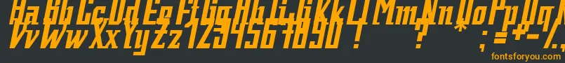 Fatman1.0 Font – Orange Fonts on Black Background