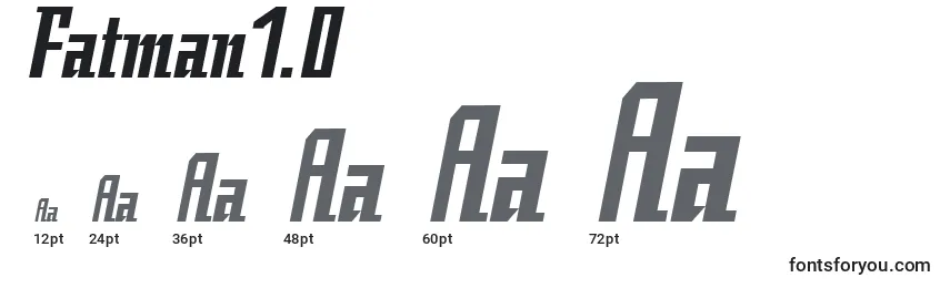 Fatman1.0 Font Sizes