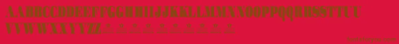 En savoir plus sur la police GotchaPersonalUse Police GotchaPersonalUse – polices brunes sur fond rouge