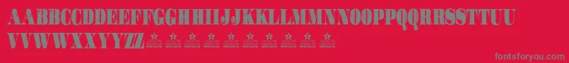 GotchaPersonalUse Font – Gray Fonts on Red Background