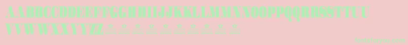 GotchaPersonalUse Font – Green Fonts on Pink Background