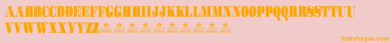 GotchaPersonalUse Font – Orange Fonts on Pink Background