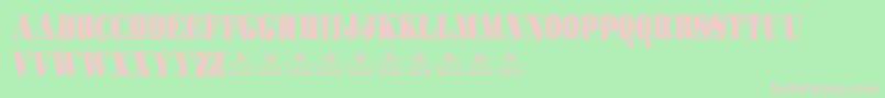 GotchaPersonalUse Font – Pink Fonts on Green Background