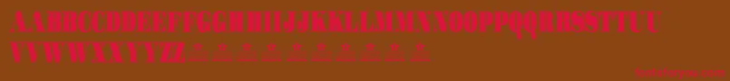 GotchaPersonalUse Font – Red Fonts on Brown Background