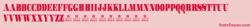 GotchaPersonalUse Font – Red Fonts on Pink Background