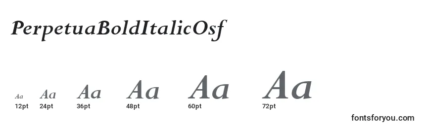 PerpetuaBoldItalicOsf Font Sizes