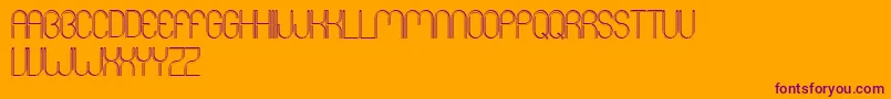 MersShadow Font – Purple Fonts on Orange Background