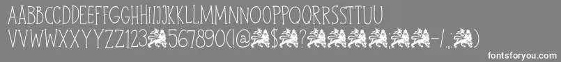 DkJohnBrown Font – White Fonts on Gray Background