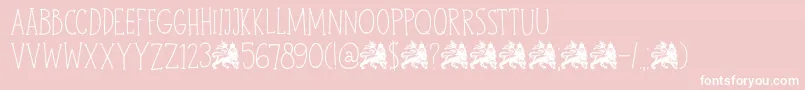 DkJohnBrown Font – White Fonts on Pink Background