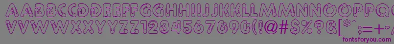 PaulineRegular Font – Purple Fonts on Gray Background