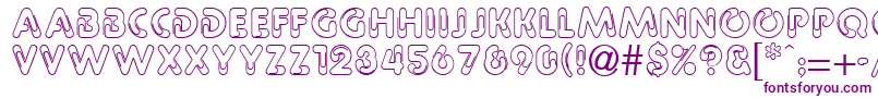 PaulineRegular Font – Purple Fonts on White Background