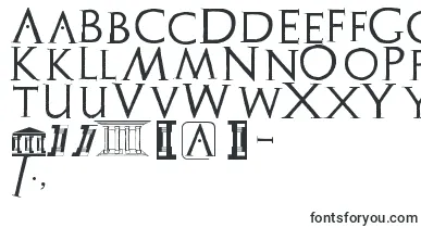 Archeologicaps font – Greco-Roman Fonts