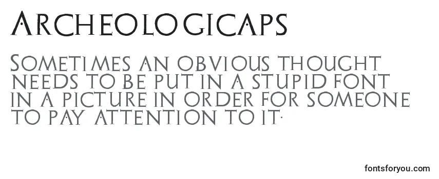 Archeologicaps Font