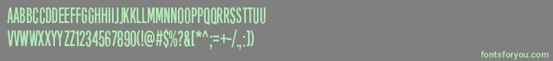 FortySix-Schriftart – Grüne Schriften auf grauem Hintergrund