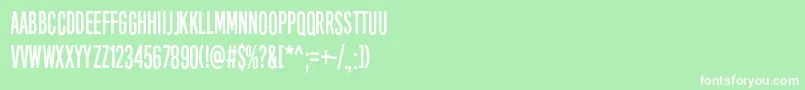 FortySix Font – White Fonts on Green Background