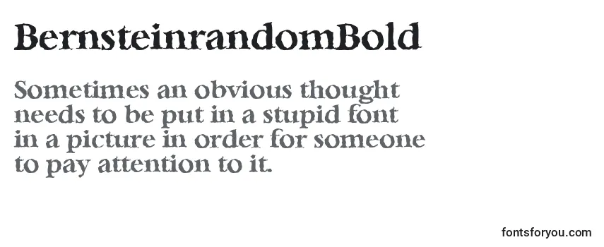 BernsteinrandomBold Font