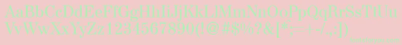 Шрифт AugustdbNormal – зелёные шрифты на розовом фоне
