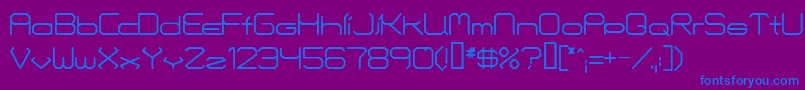 fuente FontmakersChoice – Fuentes Azules Sobre Fondo Morado