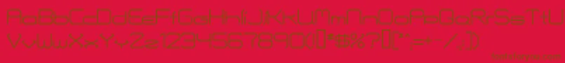 fuente FontmakersChoice – Fuentes Marrones Sobre Fondo Rojo