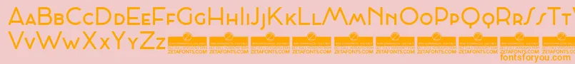 CocosignumMaiuscolettoRegularTrial Font – Orange Fonts on Pink Background