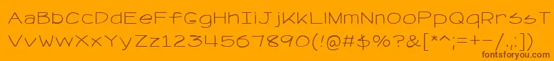 Police RetrievseNc – polices brunes sur fond orange