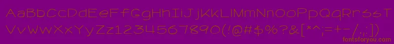 fuente RetrievseNc – Fuentes Marrones Sobre Fondo Morado