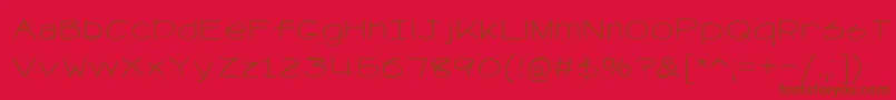 RetrievseNc Font – Brown Fonts on Red Background