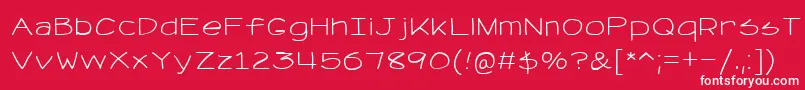 RetrievseNc Font – White Fonts on Red Background