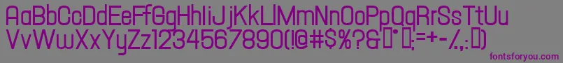 HallandaleTextDemiJl Font – Purple Fonts on Gray Background