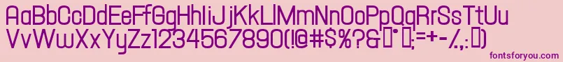 HallandaleTextDemiJl Font – Purple Fonts on Pink Background
