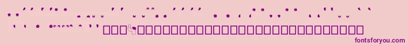 SemiHead Font – Purple Fonts on Pink Background